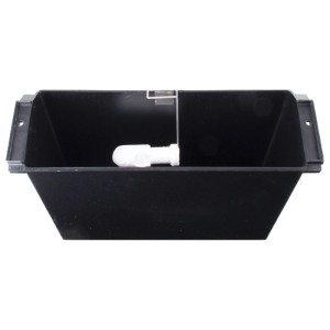 Réservoir d'eau noir rectangulaire pour déshumidificateur Oasis D165 Evolution avec flotteur blanc.