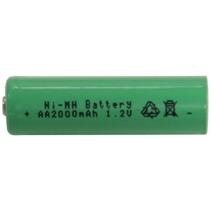 Batteria ricaricabile AA verde Star Trading, 1.2V, 2000mAh, 2 pezzi