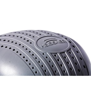 Pompa per laghetto grigia Heissner Smartline ECO con fori e logo.