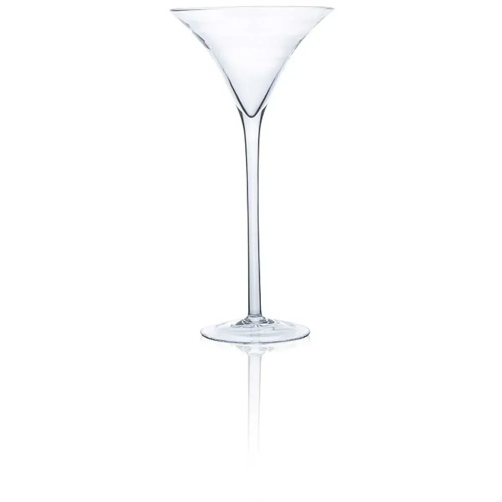 Sandra Rich Vaso Solifleur In Vetro Trasparente 18,4x4,2x3,4 Cm - Portafiore Elegante