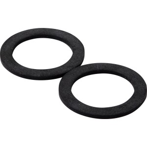 Deux joints d'étanchéité noirs KÖRO EPDM 27x38x2 mm pour raccords vissés 3/4 pouce.