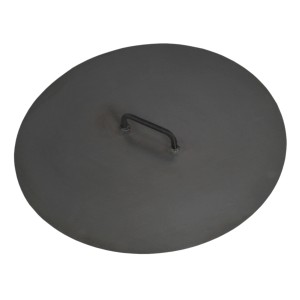 Coperchio nero (Ø 80,5 cm) per bracieri CookKing, utensile da grill in acciaio robusto.