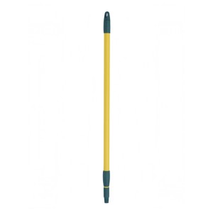 Gelb-grüner Teleskopstiel (93-153cm) für Outdoor Krallenbesen, Kunststoff.