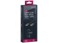 Clicktronic® Highspeed-HDMI-Kabel Ultraslim Schwarz Länge 0,5 m Clicktronic® Highspeed-HDMI-Kabel Ultraslim Schwarz Länge 0,5 m