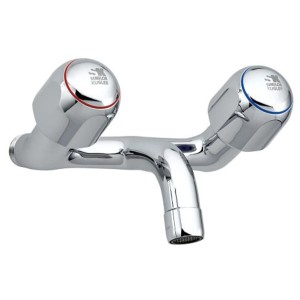 Miscelatore bicomando a parete Laufen Silor Chromline per lavabo, cromo.