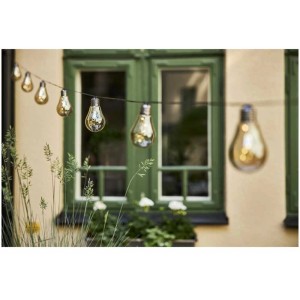 Guirlande lumineuse Star Trading heavy smoke jaune, 10 LED, pour extérieur.