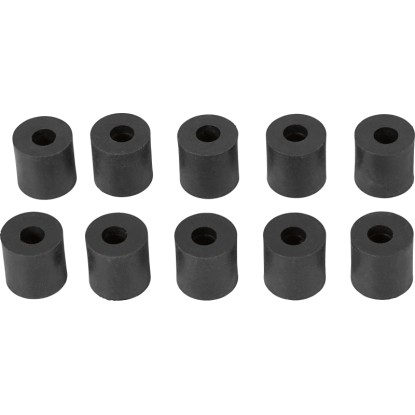 Manchon d'écartement en plastique Noir hauteur 2 cm / 10 pcs