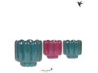 Portavaso in ceramica Retro Mix assortito Ø 12 x 10 cm / 1 pz.