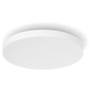 Weiße, runde Philips Hue LED-Deckenleuchte Datura, 48W. Smarte Beleuchtung für Ihr Zuhause.