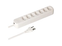 Steckdosenleiste Basic Line 7 x Typ13 Weiss