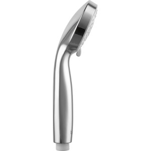 Douchette baliv HBR-80.140, chromé/blanc. Pommeau de douche 3 jets et picots anticalcaire.