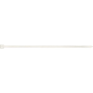 Collier de serrage blanc du set de 50 pièces, idéal pour regrouper les câbles.