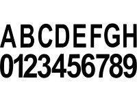 Telefunken Hausnummern-Set Numbers Schwarz