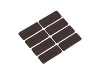 Filzgleiter selbstklebend Braun 16 x 44 mm / 8 Stk.