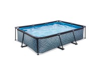 Exit Pool Stone Grau (HxBxT) 65 x 300 x 200 cm inkl. Pumpe
