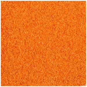 Sabbia colorata arancione (0,5 mm) per decorazioni e lavori creativi.