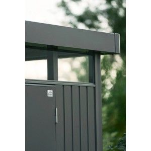 Biohort Casetta per attrezzi HighLine metallo Grigio quarzo metallizzato 6,6 m²