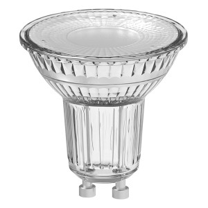 Lampadina LED Osram GU10, riflettore PAR16, 3.7W, bianco caldo, 5.4x5cm.