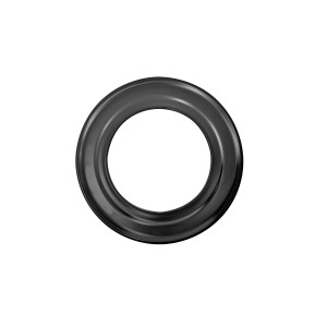 Rosace murale Firefix, noire, Ø 150 mm, pour cheminées et poêles.