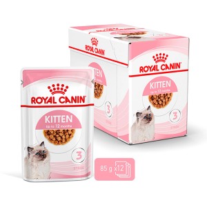 Royal Canin Kitten Nassfutter in Soße, 12 x 85g Packung für Kätzchen bis 12 Monate.