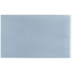 Nastro di raso azzurro, larghezza 40 mm, lunghezza 5 m, ideale per decorare e creare.