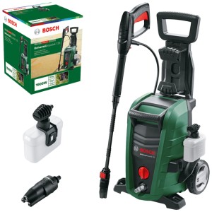 Nettoyeur haute pression Bosch UniversalAquatak 135 avec accessoires et emballage.