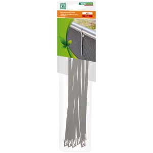 Windhager attaches en acier inoxydable, 10 pièces, longueur 30 cm, pour fixation au jardin.