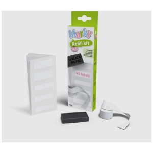 Marky Refill Kit per timbro tessile: tampone, etichette e nastro tessile per colori per hobby.