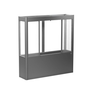 Serre Biohort Florentina Maxi, 2x0,5m, gris quartz métallisé, accessoire pour potagers surélevés.