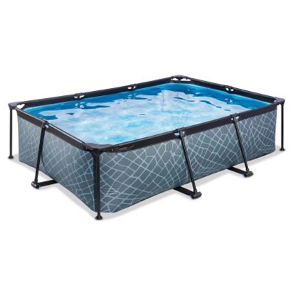 Exit Pool Stone Grau (HxBxT) 65 x 220 x 150 cm inkl. Pumpe