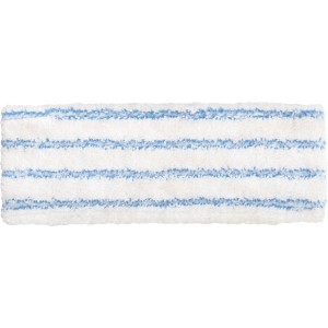 Rechange de tête de balai à franges humide pour serpillère, microfibre à rayures bleues.