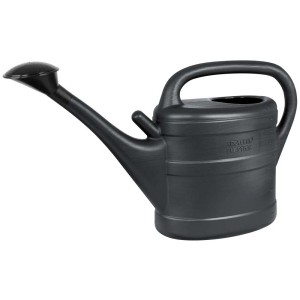 Arrosoir de jardin Geli gris en plastique recyclé avec fixation pour pommeau de douche.