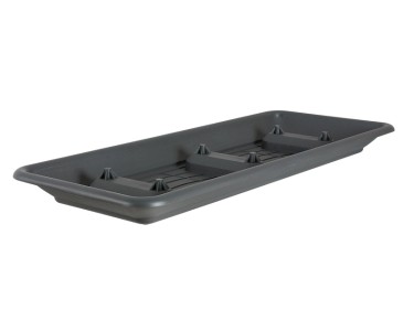 Untersetzer für Blumenkasten Plato Anthrazit 41 x 96 cm kaufen bei OBI