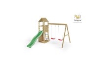 Fungoo Spielturm Flappi Braun (HxBxT) 262 x 293 x 366 cm