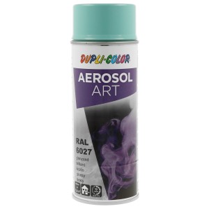 Dupli-Color Spray Aerosol-Art RAL 6027 Verde chiaro lucido, bomboletta da 400ml.