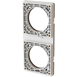 Telaio di montaggio a incasso Exo, orizzontale/verticale, IP55, bianco, per interruttori e prese.