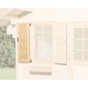 Volet (84x113 cm) pour abri de jardin Weka 149/177, non traité.