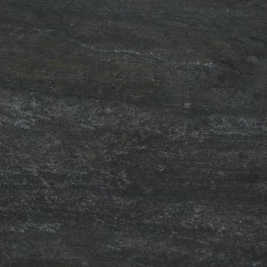 Piastrella per terrazza in gres porcellanato Lava Black, 60x60cm, 2 pezzi. Superficie scura e opaca con leggera struttura.
