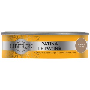 Libéron Patina per mobili in legno oro bianco, barattolo di effetto cera per mobili e legno.
