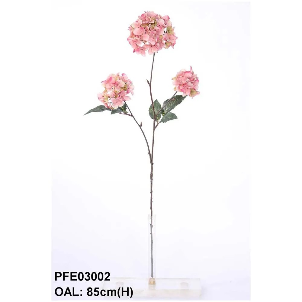 Ortensie Artificiali Con Vaso - 2 Pezzi, Fiori Finti In Seta Per Decorazione Casa, Ufficio, Giardino - Foto 2