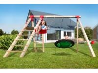 Weka Tabaluga Schaukel mit Podest Sockelmass 385 x 290 cm