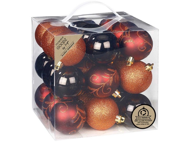 WeihnachtskugelSet Kunststoff Braun Ø 4 cm / 44 Stk. kaufen bei OBI