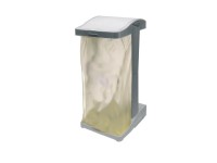 Keeeper Müllsackständer Silber-Anthrazit