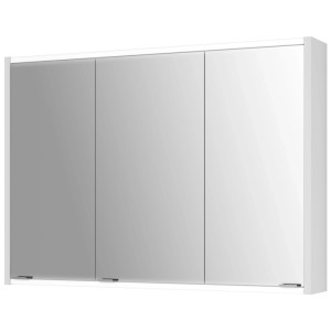 Armoire de toilette Jokey Batu 100 LED avec 3 portes miroir et éclairage LED.