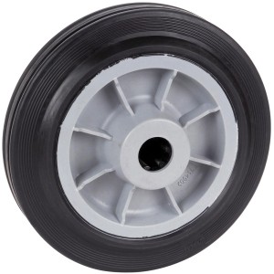 Roue Doerner + Helmer, Ø 16cm, TPE gris, pour rouleaux et roues.