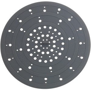 Filtre de vidange Wenko en silicone gris, Ø 12 cm, pour cuisine et salle de bain.