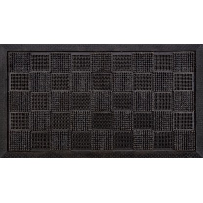 Paillasson à picots en caoutchouc avec flocage 40 x 70 cm