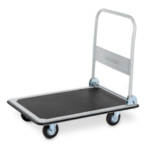 Chariot à plateforme pliable KRT670102 avec capacité de charge de 300 kg pour le transport.