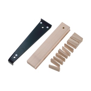 Kit de pose pour parquet et stratifié LUX Classic bois avec tire-lame, martyr et cales.