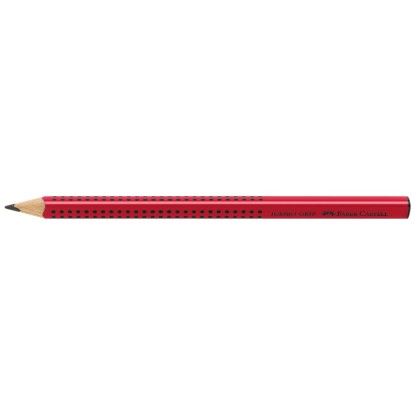 Faber-Castell Bleistift Jumbo Grip Rot Härtegrad B